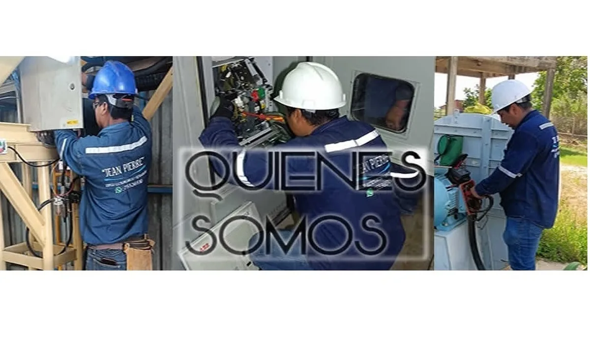 Personal técnico de Multiservicios Jean Pierre trabajando en equipos eléctricos